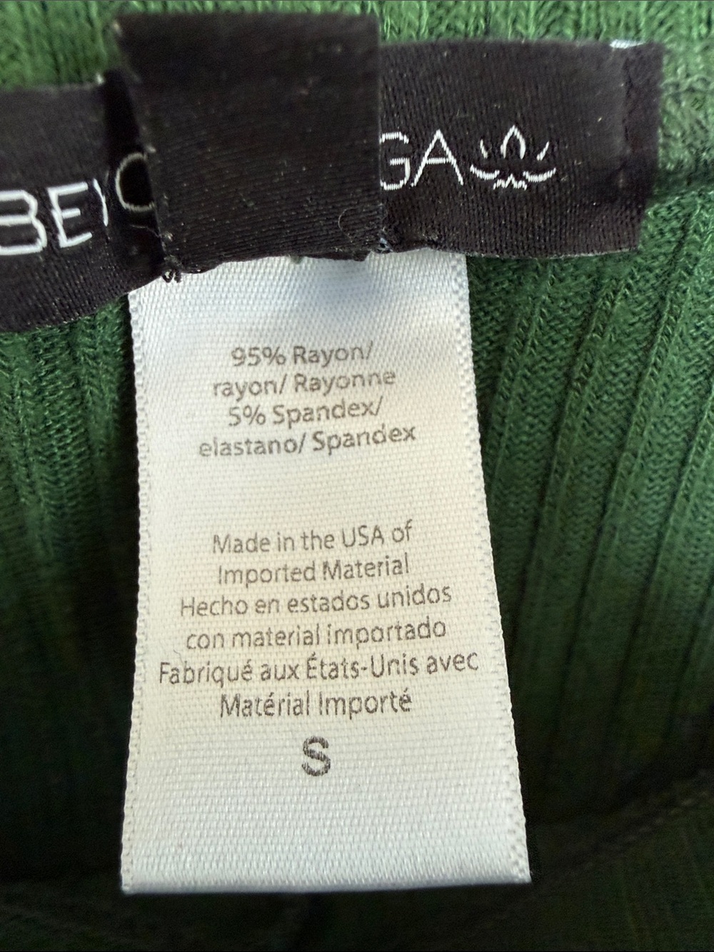 Beyond Yoga Green Ribbed Tank & Bottom Set - Picture 5 of 8